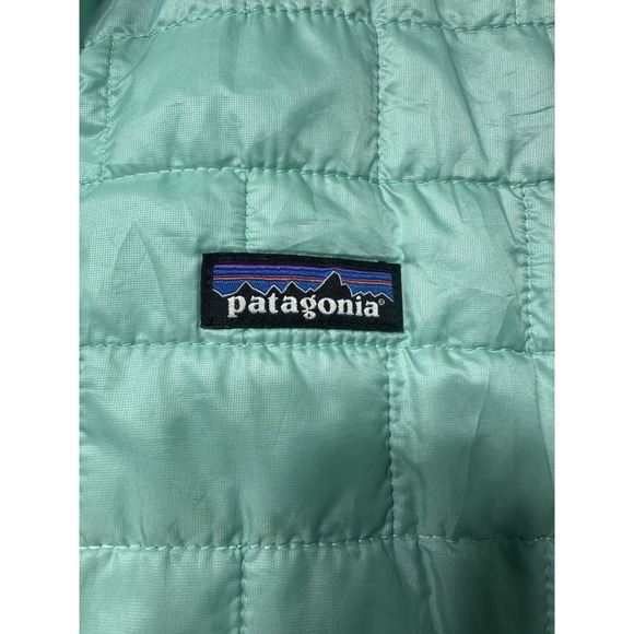 Patagonia Nano Puff Jacket Women Size Small Teal Full Zip 84217 Puffer Primaloft - Picture 4 of 9
